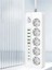 Isıya Dayanıklı Power Tuşlu 5'li Grup Priz 5x USB 5x Type-C Çıkışlı Priz 2 mt Kablolu 2