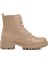 Bej Fermuarlı Kadın Bot 23008 Z 3