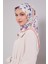 Yavruağzı Çiçek Dalı Desen Soft Eşarp 2
