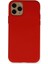 Newface iPhone 11 Pro Kılıf Nano Içi Kadife Silikon - Kırmızı 1