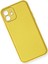 Newface iPhone 12 Kılıf Coco Deri Silikon Kapak - Sarı 2