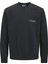 Jjedover Prınt Sweat Crew Siyah Erkek Sweatshirt 2