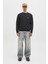 Jjedover Prınt Sweat Crew Siyah Erkek Sweatshirt 4