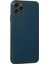 Newface iPhone 11 Pro Max Kılıf Coco Deri Silikon Kapak - Mavi 3