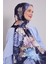 Lacivert Batik Desen Twill Şal 1