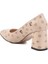 Bej-Kahve Kadın Topuklu Ayakkabı 50176 Z 4