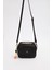 Siyah Aksesuar Taş Detaylı Omuz Çantası 1