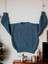 Esnek Triko Kazak Bisiklet Yaka Oversize Unisex Bebek Çocuk 1-5 Yaş 5