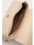 Krem Logo Tokalı Omuz Çantası 3