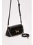 Siyah Logo Tokalı Omuz Çantası 2
