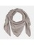 Pamuk Ipek Monogram Eşarp 41301-GRI 2