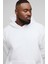 Beyaz Hoodie Model Oversize Battal Kalıp Erkek Spor Sweatshirt 3