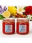 %100 Soya Wax Doğal Mini Kavanoz Mum Serisi -Kırmızı -3'lü 6