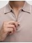 Pamuk Karışımlı Yarım Fermuarlı Örgü Polo Yaka Tshirt 5