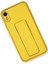 Newface iPhone Xr Kılıf Coco Deri Standlı Kapak - Sarı 2