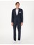 Erkek Lacivert Ex. Slim Fit Yün Karışımlı Ekose Takım Elbise 50302272-VR033 1