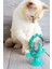 Buffer® Vantuzlu Zilli Interaktif Dönebilen Mama Kaplı Renkli Eğlenceli Eğitici Kedi Oyuncağı 8