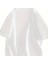 Baskılı Oversize Bisiklet Yaka Tshirt Beyaz 4