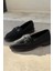 Torja Nubuk Siyah Kadın Loafer 2