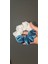 “blue Pearl” – Iki Renkli Kadife Scrunchie Saç Tokası 4