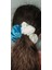 “blue Pearl” – Iki Renkli Kadife Scrunchie Saç Tokası 6