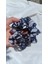 Midnight Bloom Desenli Şifon Scrunchie Set (2’li) 1
