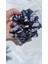Midnight Bloom Desenli Şifon Scrunchie Set (2’li) 2