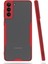 Newface Samsung Galaxy S21 Plus Kılıf Platin Silikon - Kırmızı 1