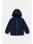Erkek Bebek Lacivert Fermuarlı Kapüşonlu Yağmurluk 1