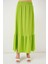 Kadın BDART Esnek Bel ile Dokulu Uzun Triko Etek Zümrüt Yeşili 4