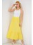 Kadın BDART Esnek Bel ile Dokulu Uzun Triko Etek Yellow 1