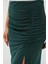 Kadın BDART Elastik Bel Detaylı Fitilli Jersey Maxi Etek Zümrüt Yeşili 5