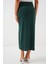 Kadın BDART Elastik Bel Detaylı Fitilli Jersey Maxi Etek Zümrüt Yeşili 6