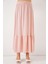 Kadın BDART Esnek Bel ile Dokulu Uzun Triko Etek Pink 4