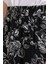 Kadın BDART Rahat Kesim Desenli Maxi Etek Black 5