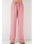 Kadın BDART Çekmeli Rahat Geniş Paça Pantolon Pink 4
