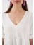 Kadın BDART Astarlı V Yaka Mini Elbise White 5
