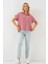 Kadın BDART Düğmeli Kapatmalı Bol Poplin Gömlek Pink 2