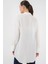 Kadın BDART Dokulu Düğmeli Uzun Kol Gömlek White 6