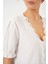Kadın BDART Dokulu V Yaka Bluz White 5