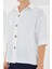 Kadın BDART Düğme Kapamalı Oversize Krep Gömlek White 3
