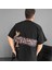 Ön ve Arka Baskılı Oversize Bisiklet Yaka Tshirt Iyah 1