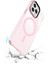 Newface iPhone 12 Pro Max Kılıf Beta Magneticsafe Silikon - Pembe 4