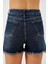 Kadın BDART Yüksek Bel Yırtık Kot Şort Lacivert 7
