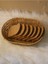 Hasır Rattan Oval Formda Geniş Ekmek Sepeti 6