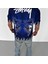 Unisex Bisiklet Yaka Baskılı Oversize Thirt Acivert 4
