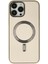 Newface iPhone 13 Pro Kılıf Coco Deri Magneticsafe Silikon - Krem 1