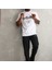 Unisex Oversize Kolye Dahil Thirt Beyaz 2