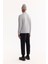 Erkek Gri Dik Yaka Fermuarlı Bi-Stretch Regular Fit Sweatshirt A52Y1219 4