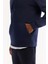 Erkek Lacivert Kapüşonlu Pamuklu Bi-Stretch Regular Fit Sweatshirt A52Y1201 5